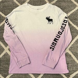 Abercrombie & Fitch Kids Lavender Ombre Long Sleeve Tee